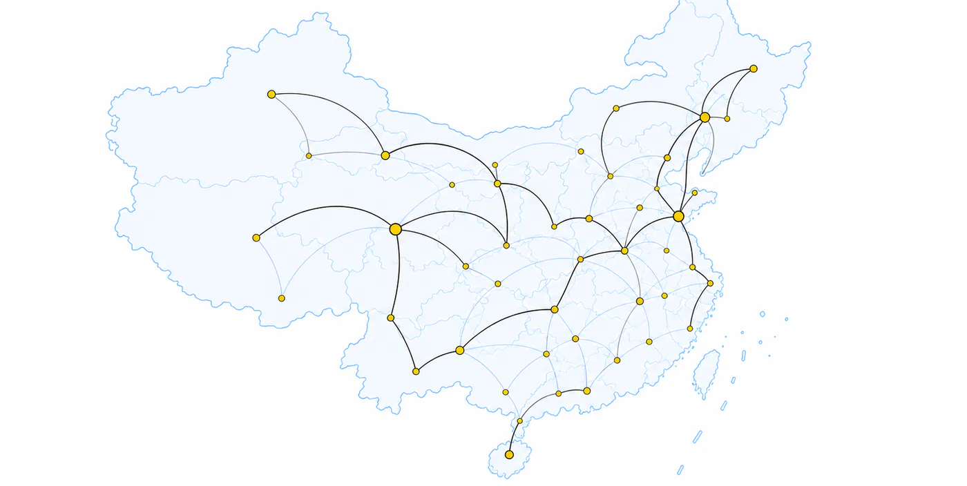 中国地图门店商家布局